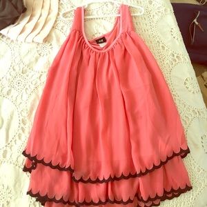 H&M Cute Coral Flowy Shirt (size: 14)