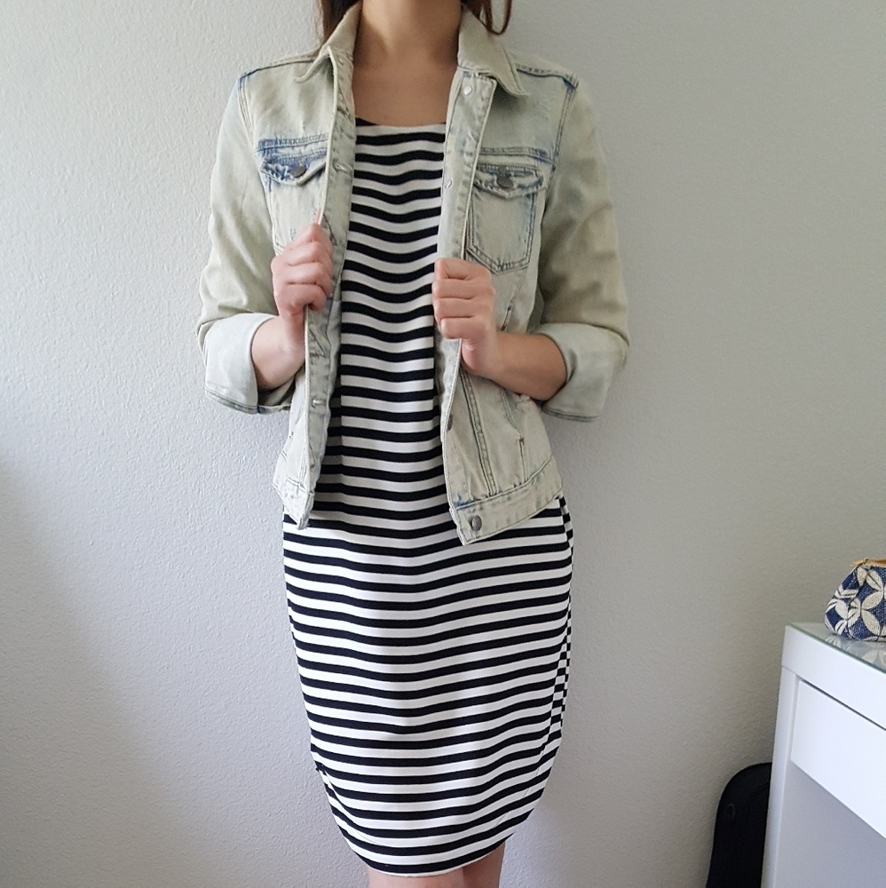 Black & White Striped Dress