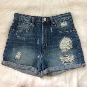 ASOS High Waisted Denim Shorts