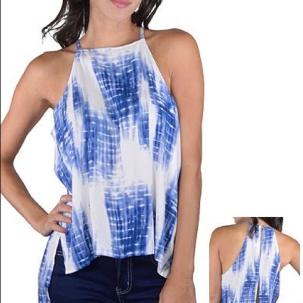 SLEEVELESS Slit Back Blouse