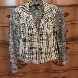 Black and white jacket