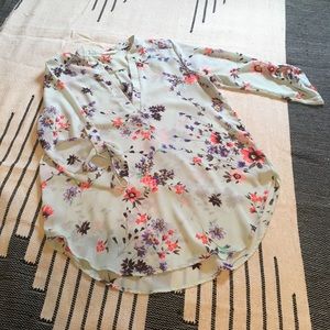 Nasty Gal floral flowy top