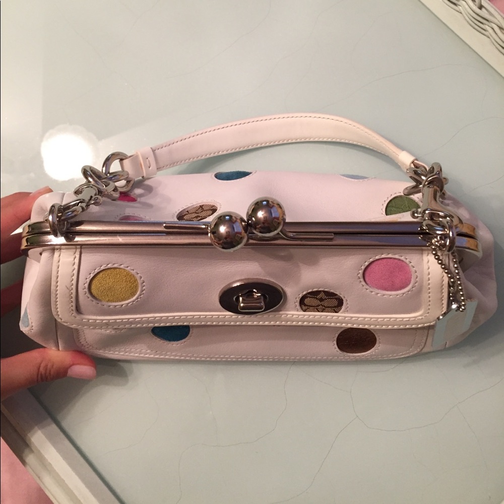COACH Limited edition multi color polka dots. RARE - Picture 2 of 7