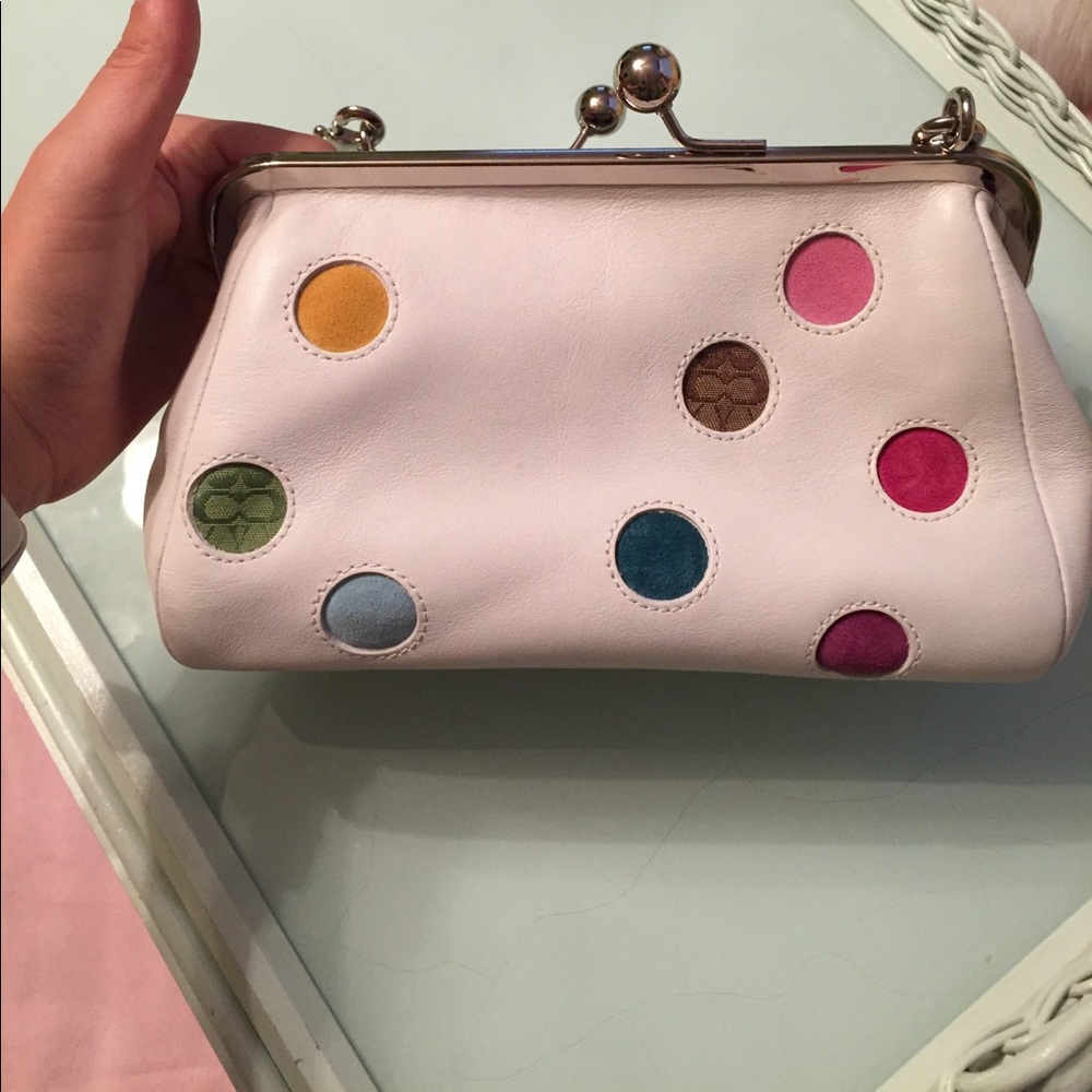 COACH Limited edition multi color polka dots. RARE - Picture 4 of 7