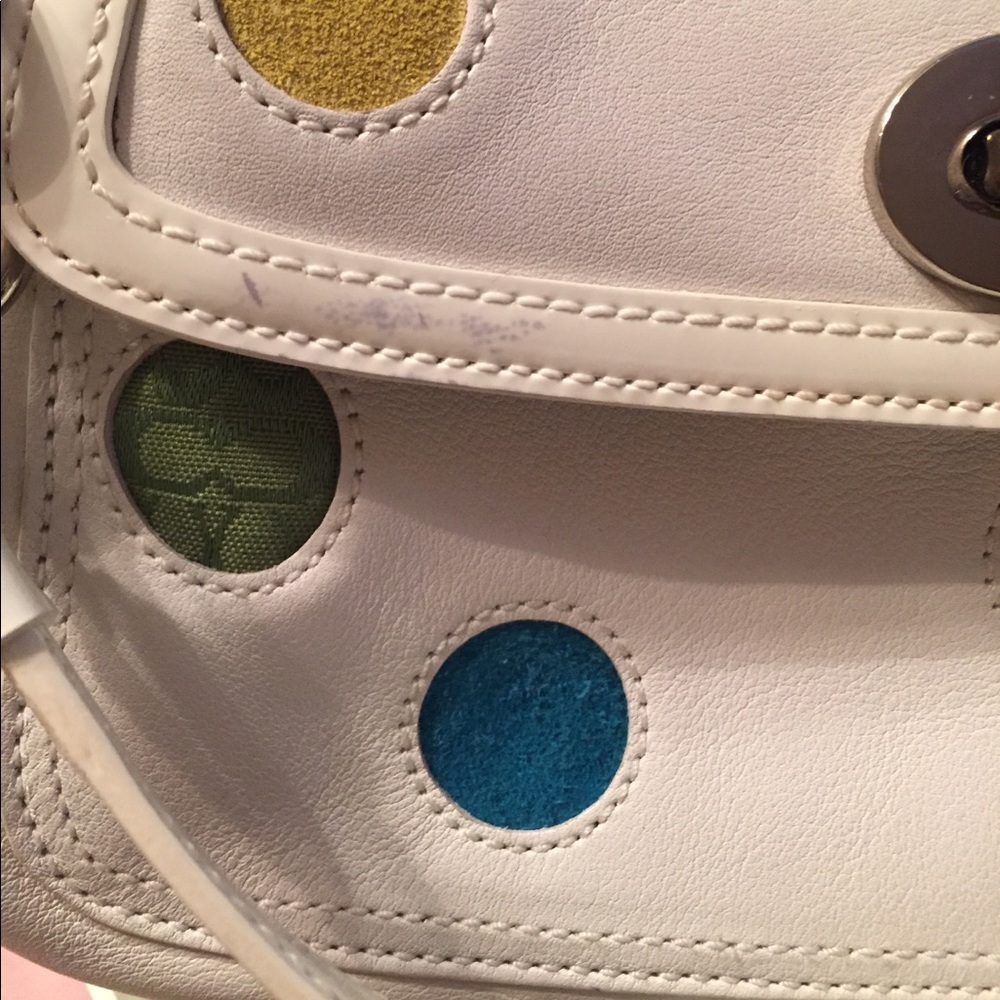 COACH Limited edition multi color polka dots. RARE - Picture 7 of 7