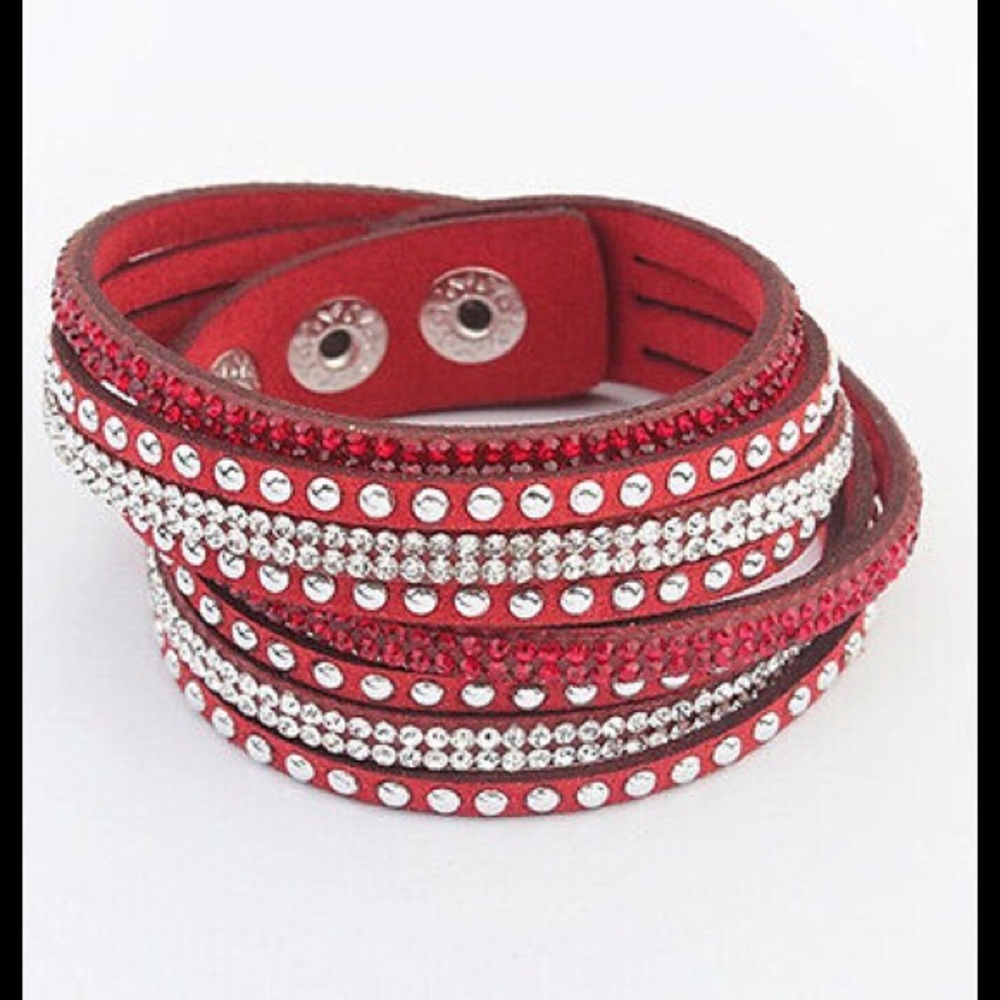 Soft Adjustable Gemstone Wrap Bracelet 2/$13, 1/$8