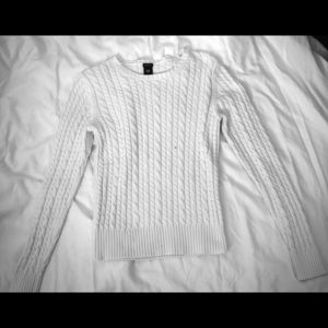 White Long-Sleeved Sweater