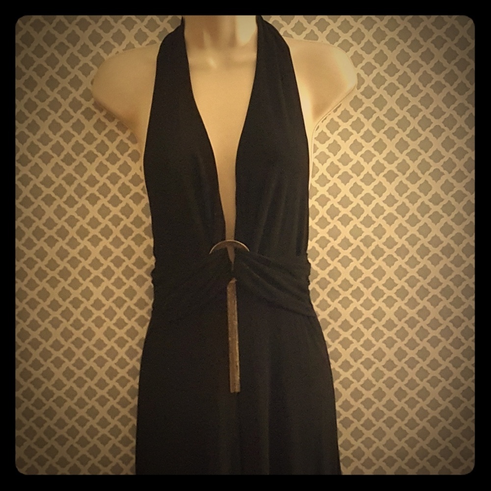 Sophisticated Black Halter Jumpsuit