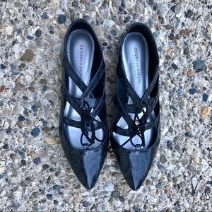 Lace up flats