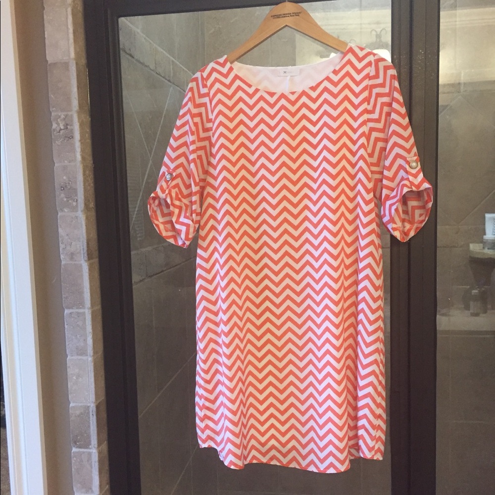Chevron Print Dress
