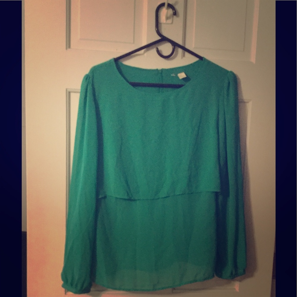 Dressy mint green blouse