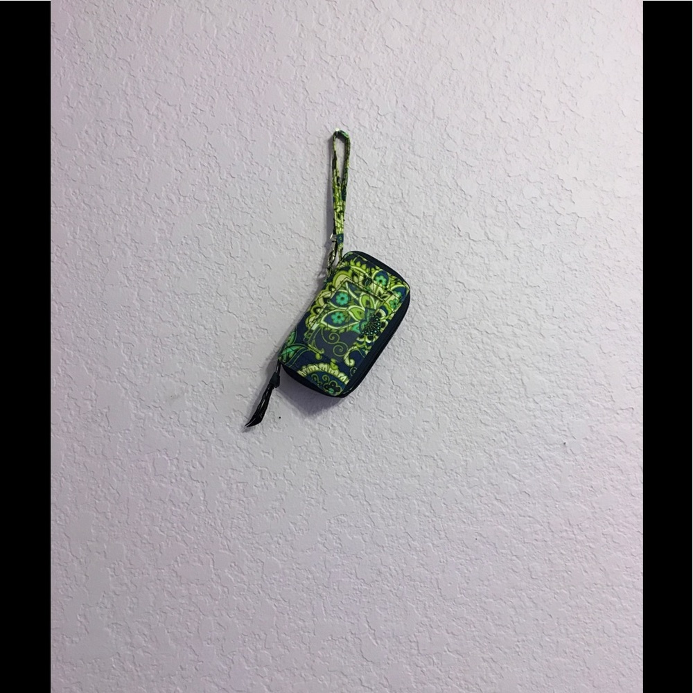 Wallet with phone pocket