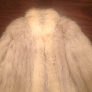 Authentic Saga fox real fur coat size medium