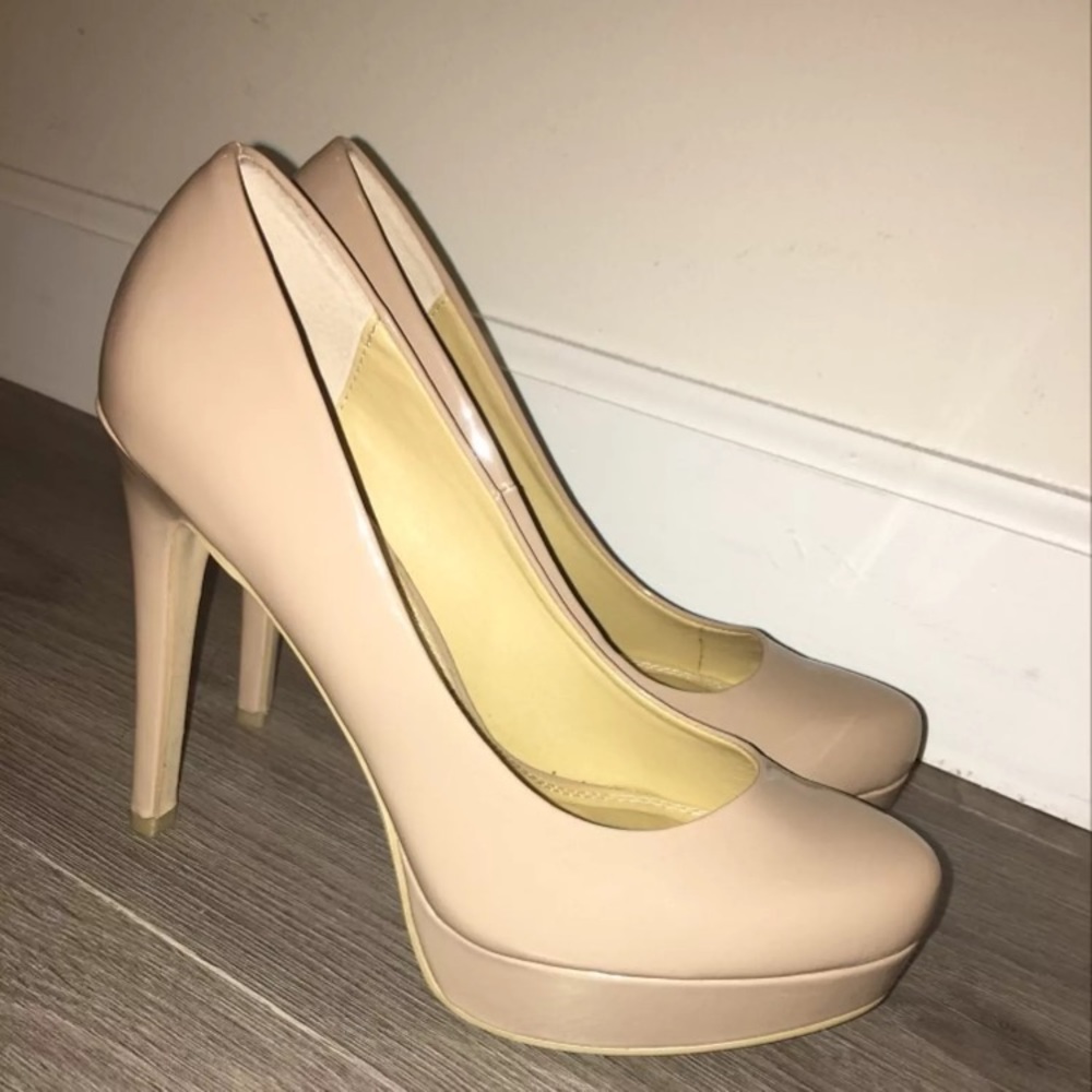 Patent Nude Heels