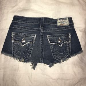True Religion Cut Offs Size 27