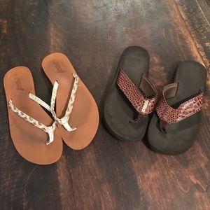 👙Used Reef Flipflops!🕶 Plenty of life left!