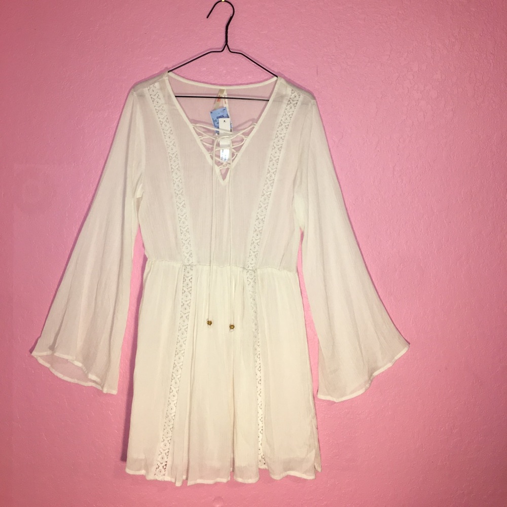 white goddess dress