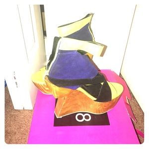 Dolce Vita Electric Blue and neon shoes