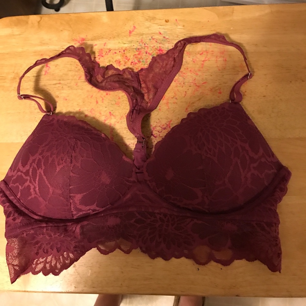 PINK lace bra