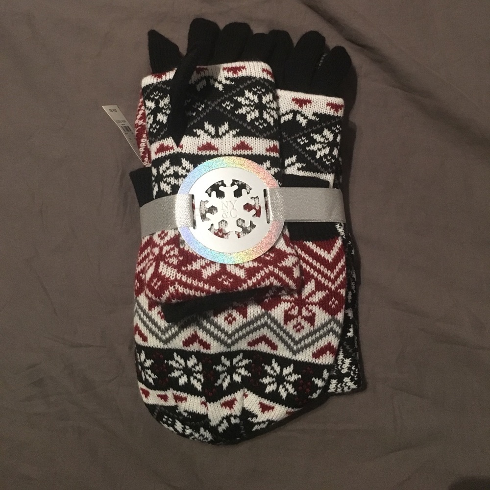 Winter set- scarf hat and gloves