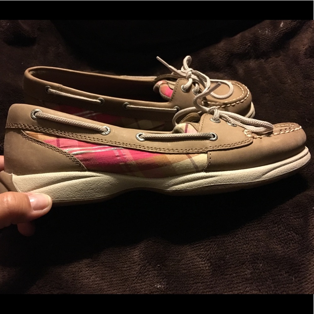 Sperry Top-Sider Plaid Boat Shoes 8.5M