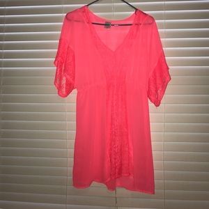 Hot pink cover up!