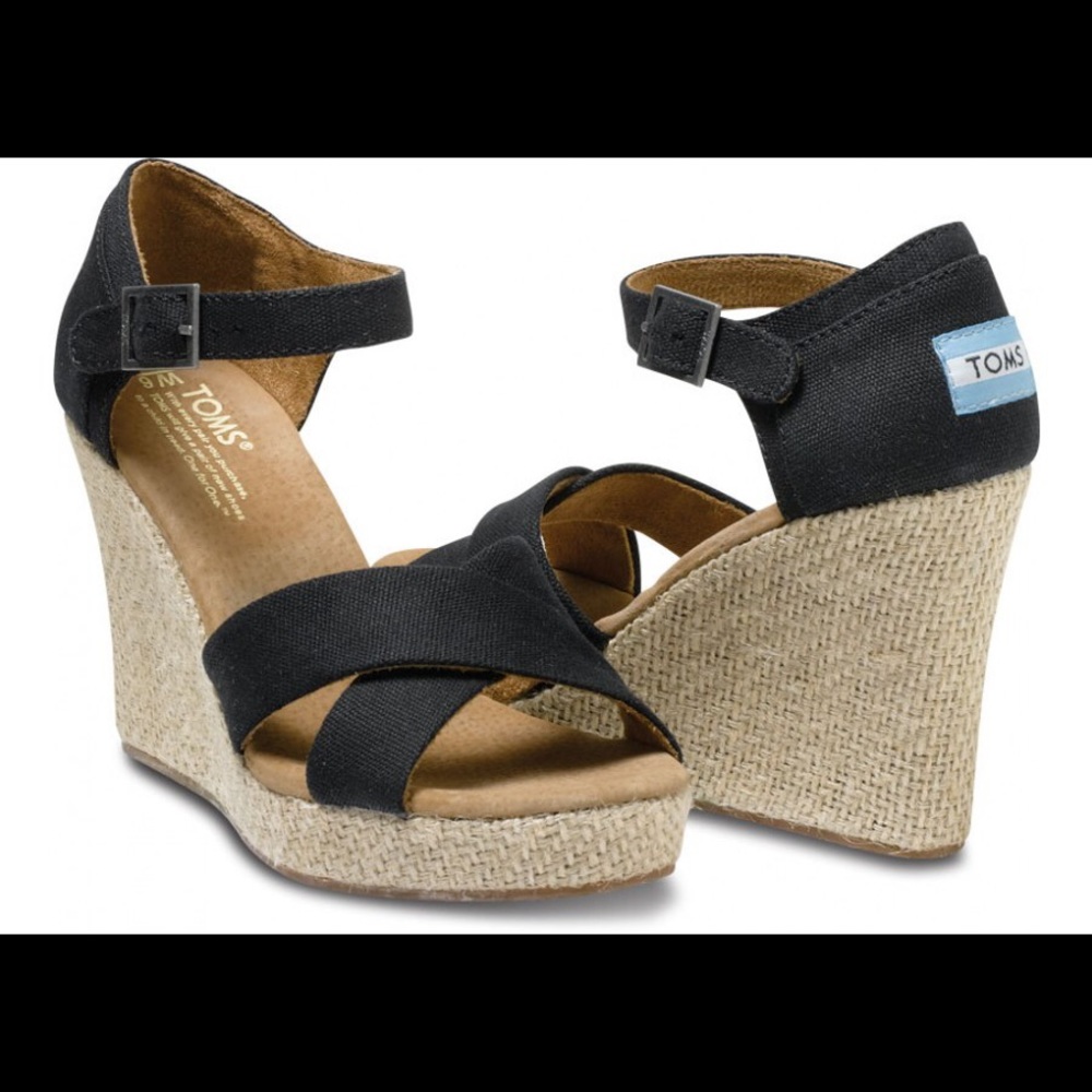 Toms brand new wedge sandals! Sold out everywhere