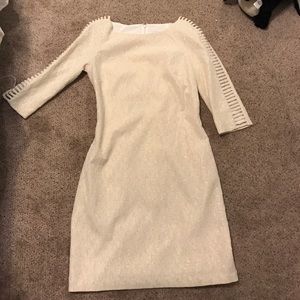White/gold Dress
