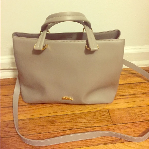 Longchamp Handbags - Beautiful longchamp gray leather bag!