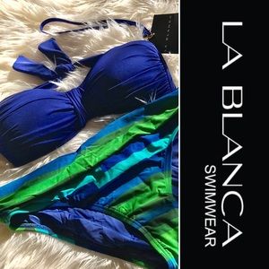 La Blanca 2 piece bikini set NWT