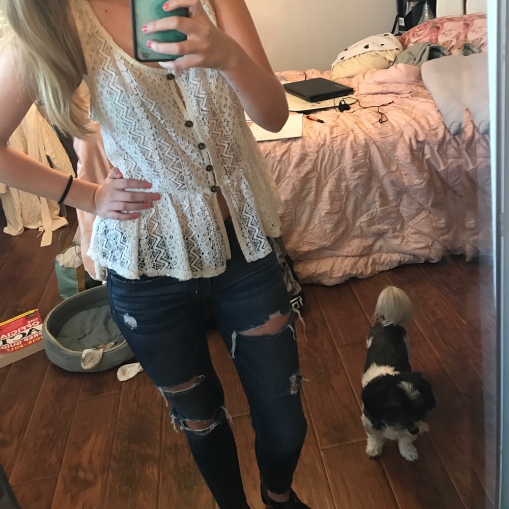 White tank top