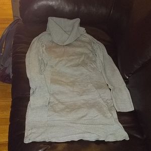 Smartwool grey cowl neck wool sweaterdress