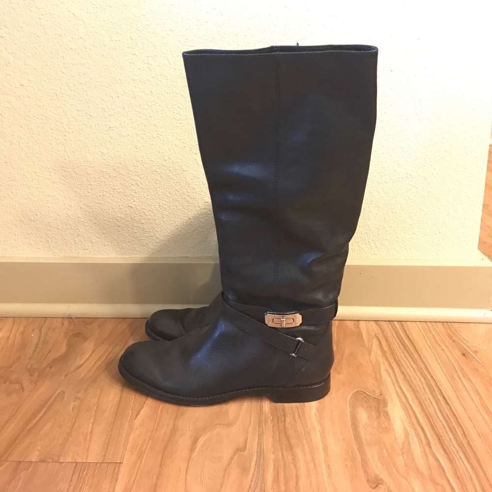Black Coach Riding Boots Size 8 1/2