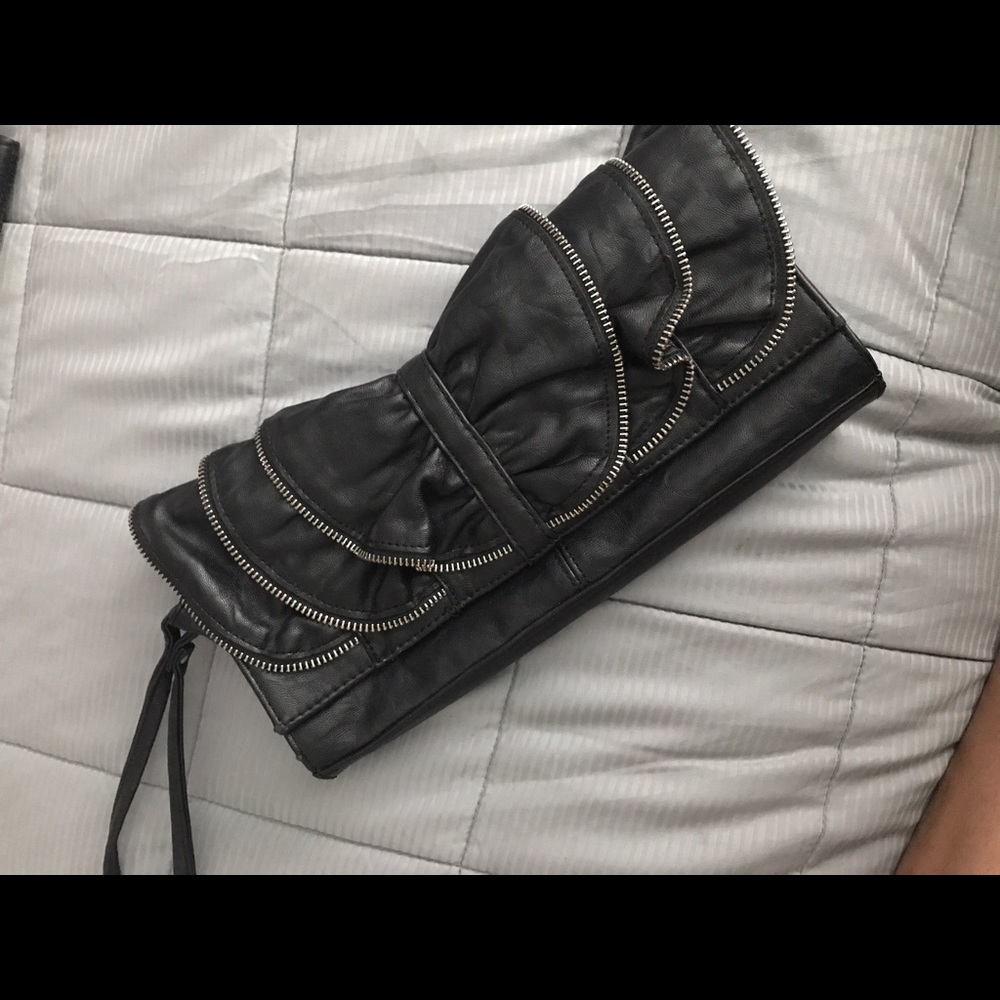 Steve Madden Zipper Clutch