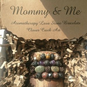 Aromatherapy lava stone bracelets/essential oils
