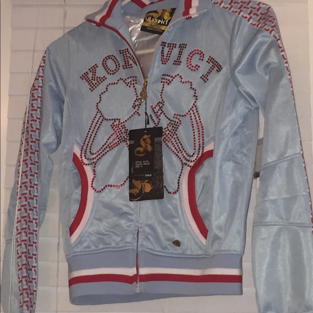 NWT Trendy Blue Konvict Jacket-Sz 8