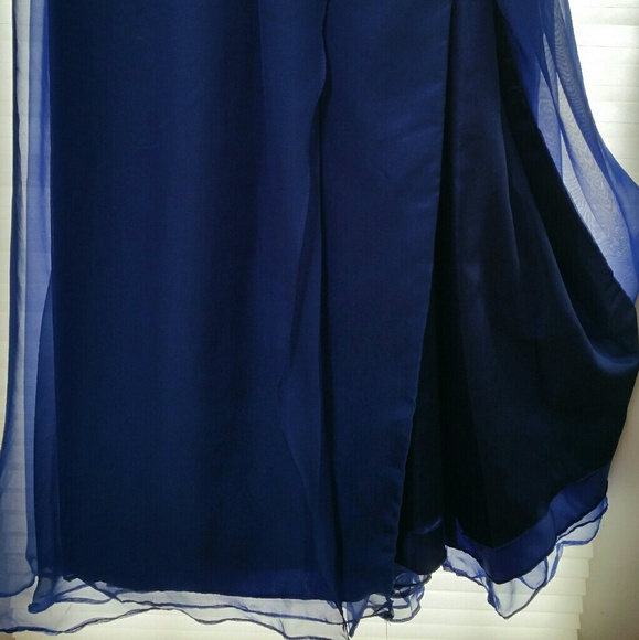 Blue Gemmed Formal Gown - Picture 5 of 5