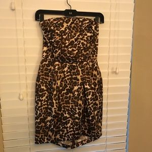 Leopard Strapless Cocktail Dress - Medium (4/6)