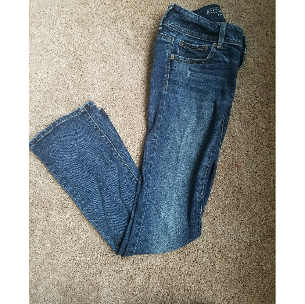 American eagle sz 00 short kick boot jeans