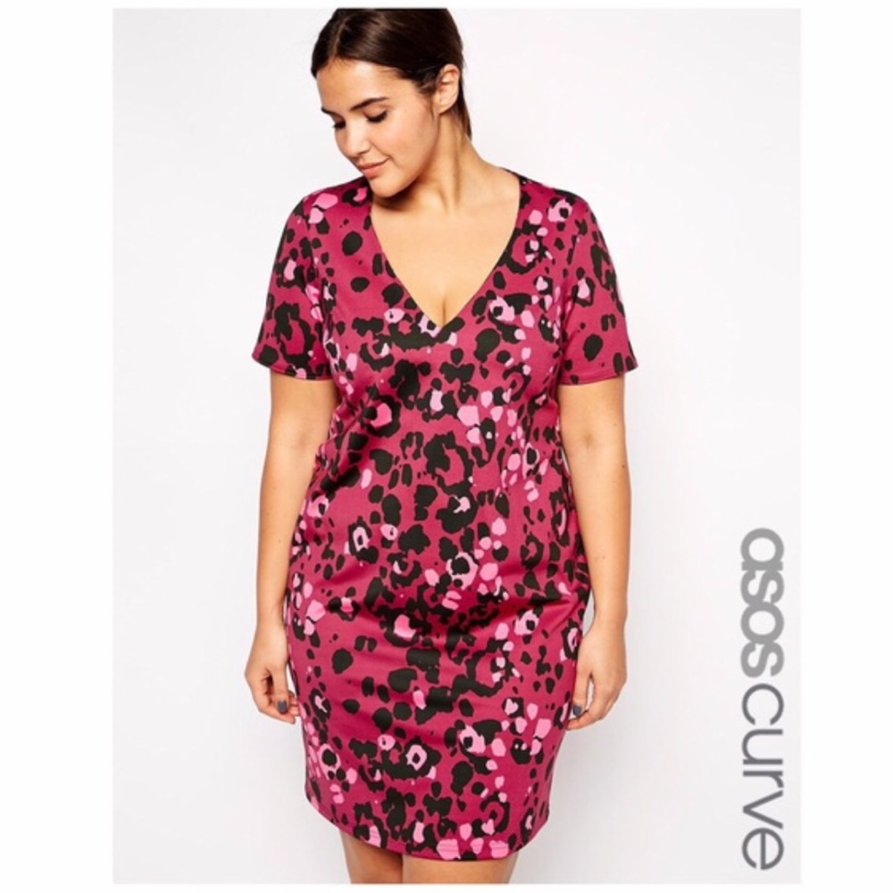 Asos curve scuba dress