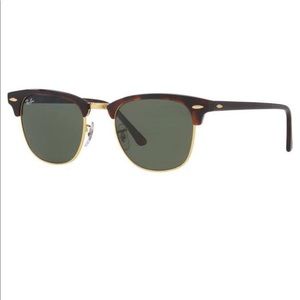 Barely used clubmaster raybans gold/tortoise
