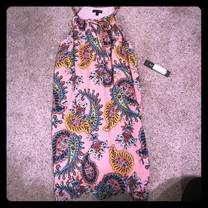 Pink paisley summer dress