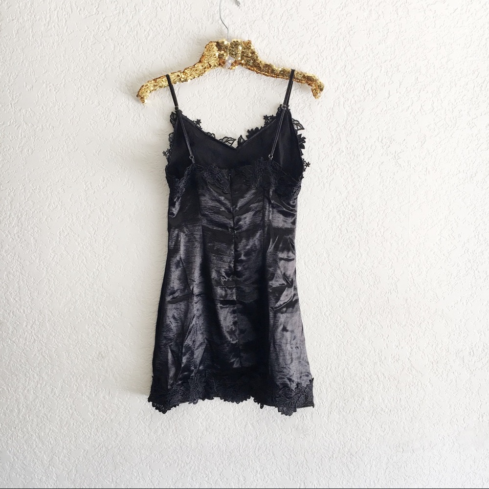LF Silky Crochet Trim Slip Dress - Picture 2 of 5