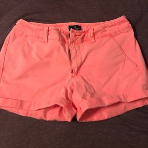 Peach American Eagle midi stretch shorts. Size 6