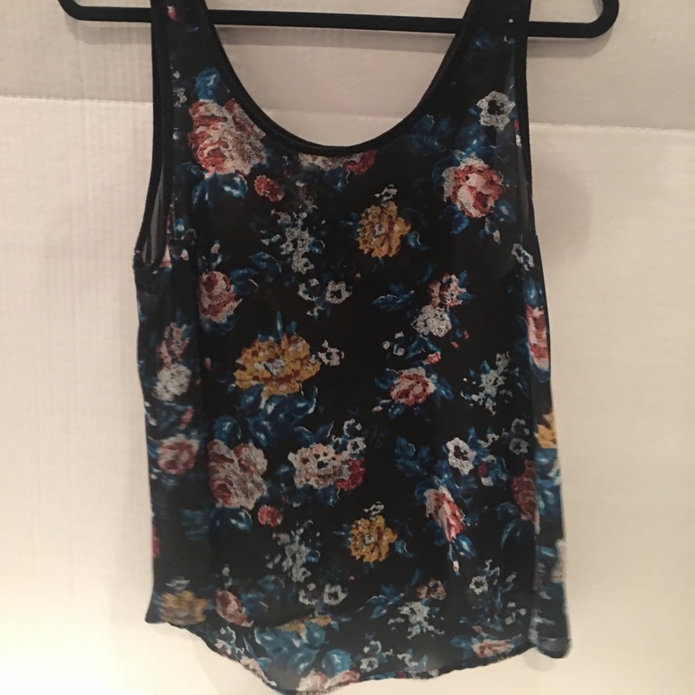 🌸🌼 floral sheer tank