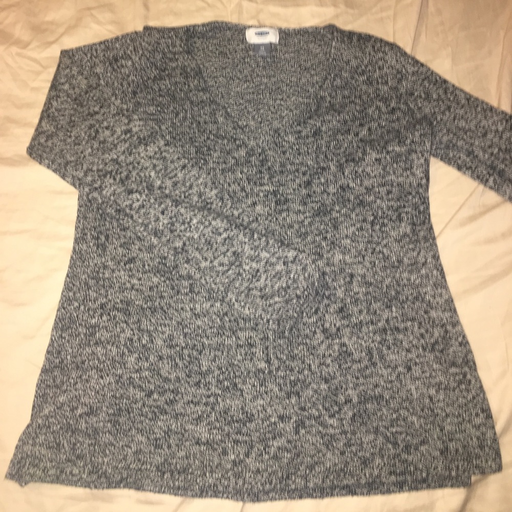 Grey Knit Old Navy V Neck Sweater