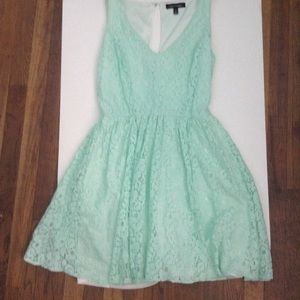 V-neck lace dress