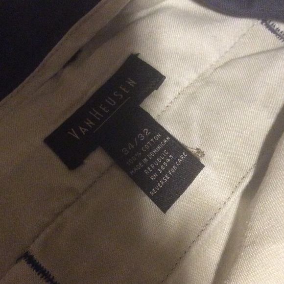 MENS BLUE VANHEUSEN DRESS PANTS - Picture 2 of 3