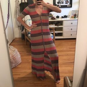 Zara Knit Glitter Maxi Dress New Size S