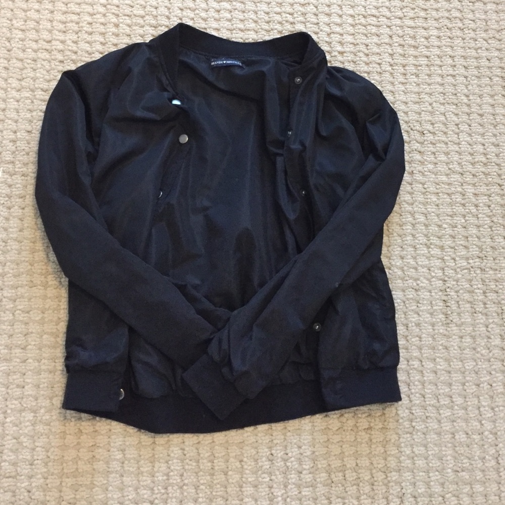 Black Brandy Melville Bomber Jacket